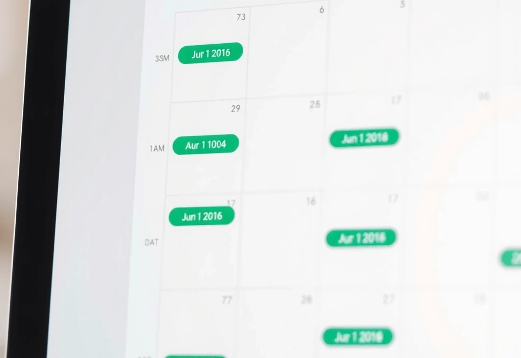 Calendrier de réservation